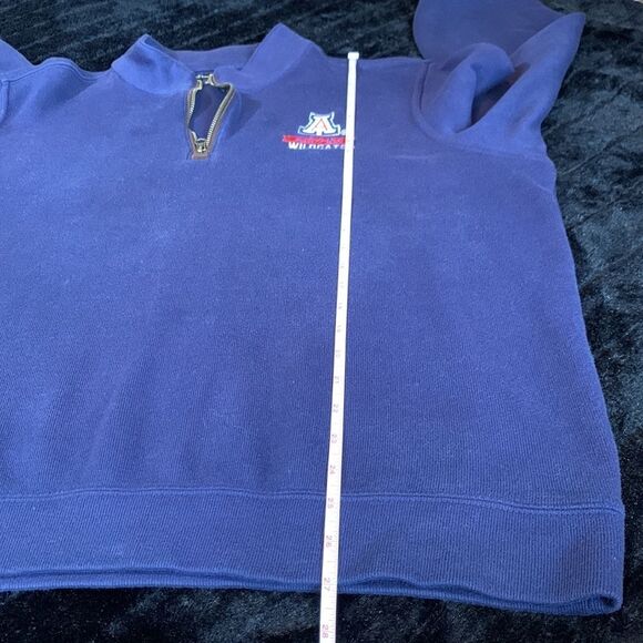 University of Arizona Wildcats Men's 1/4 Zip Blue Long Sleeve Sweater Size XL - Picture 10 of 11